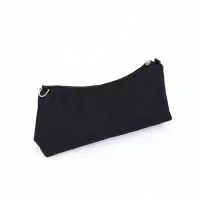 Сумка женская кросс-боди на молнии, 31&times;7&times;13 см, чёрная