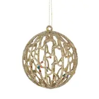 Ёлочные игрушки &laquo;Сфера блеска&raquo;, шары новогодние, d=8 см, набор 2 шт., серебро, золото