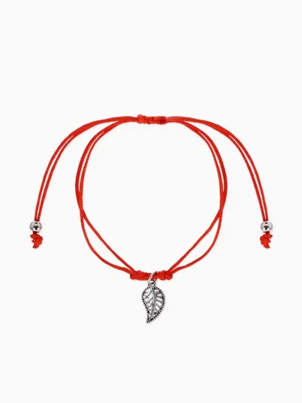 Браслет-оберег &laquo;Став&raquo;, приносящий деньги, лист, цвет серебро, 8 см