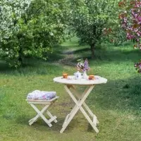Стол деревянный, 80&times;80&times;75 см, складной, круглый