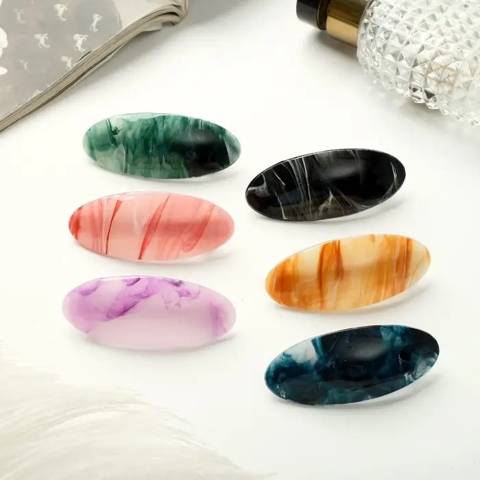 Заколка-автомат для волос Заколка-автомат для волос "Дымка" 6 см, микс