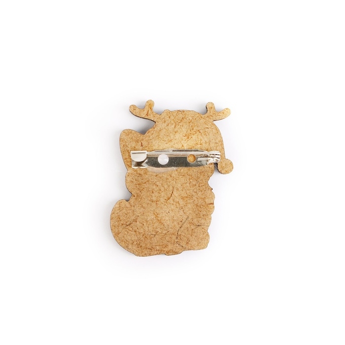 Значок новогодний «Новый год: Талисман на счастье», 3,9 х 4,5 см Значок новогодний «Новый год: Талисман на счастье», 3,9 х 4,5 см