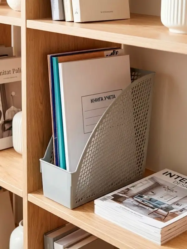 Лоток для бумаг Calligrata ‭&laquo;Офис-класс&raquo;, А4, вертикальный, 1 отделение, серый