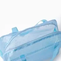 Косметичка - сумочка на молнии для бассейна, с ручками, с рисунком, голубая