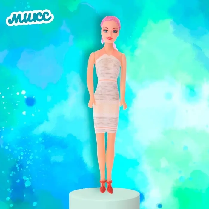 Кукла-модель «Оленька» в вечернем платье, МИКС Кукла-модель «Оленька» в вечернем платье, МИКС