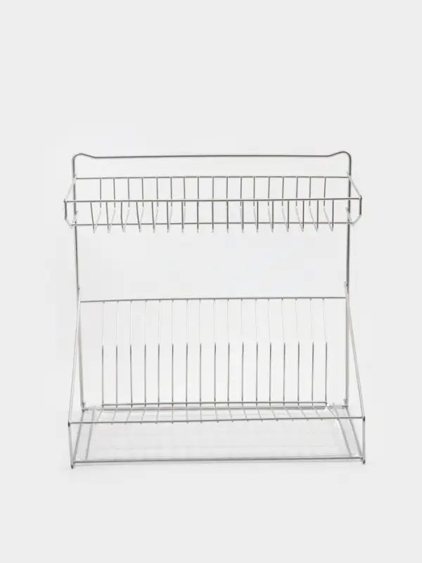 Сушилка для посуды с поддоном, 38.5&times;38.5&times;24 см, хром