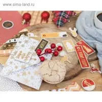 Чипборд с фольгированием на клеевой основе «Загадай желание», 30.5×30.5 см