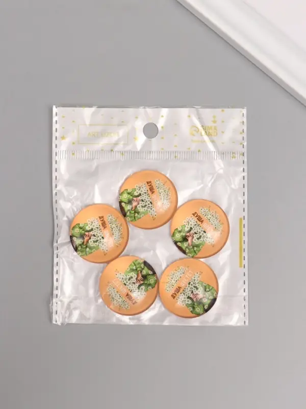 Кабошон стекло для творчества Кабошон стекло для творчества "Круг. Душа цветёт" 3х3 см