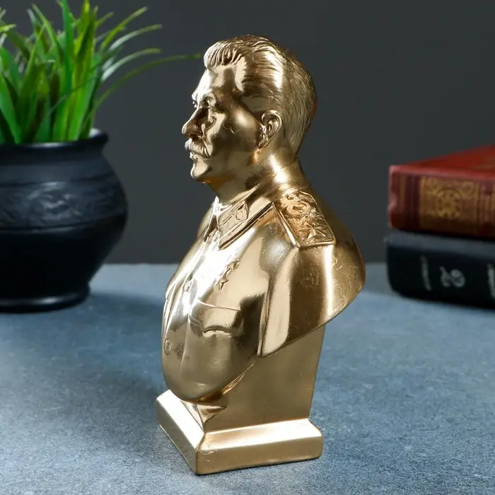 Бюст &laquo;Сталин&raquo;, фигурка гипс, большой, 6&times;15&times;5 см