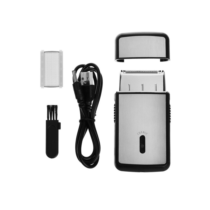 Электробритва Luazon LBR-13, 3 Вт, сеточная, 1 головка, сухое бритье, от АКБ, серебристая Электробритва Luazon LBR-13, 3 Вт, сеточная, 1 головка, сухое бритье, от АКБ, серебристая