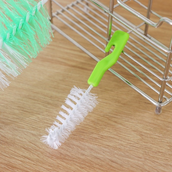 Набор ёршиков для посуды Доляна, 2 шт: 25×6 см, 12×2 см, цвет МИКС Набор ёршиков для посуды Доляна, 2 шт: 25×6 см, 12×2 см, цвет МИКС