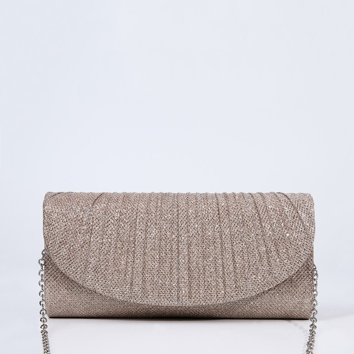 Сумка-клатч на магните, длинная цепь, цвет золотой Сумка-клатч на магните, длинная цепь, цвет золотой