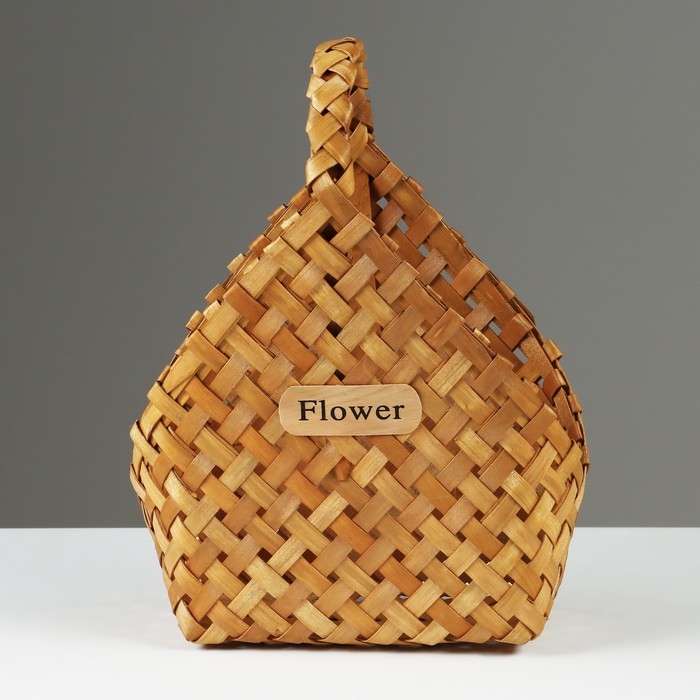 Корзина плетеная, 23 х 12 х 7 х 22/28 см, секвойя Корзина плетеная, 23 х 12 х 7 х 22/28 см, секвойя