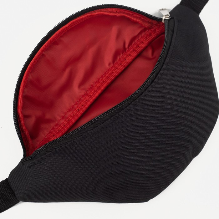 Поясная сумка на молнии, цвет чёрный Поясная сумка на молнии, цвет чёрный