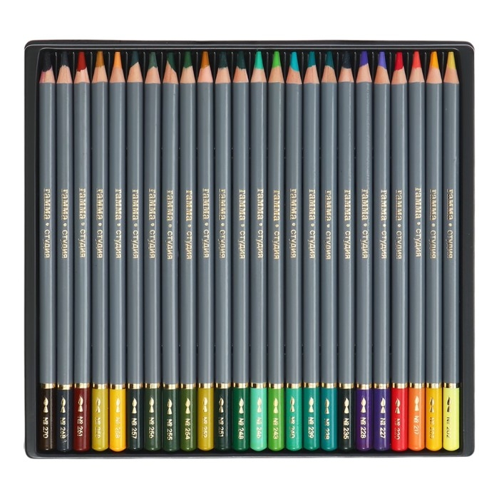 Карандаши акварельные Гамма  Карандаши акварельные Гамма "Студия" 72 цвета, грифель 3.8 мм, картонная коробка, 110822_72