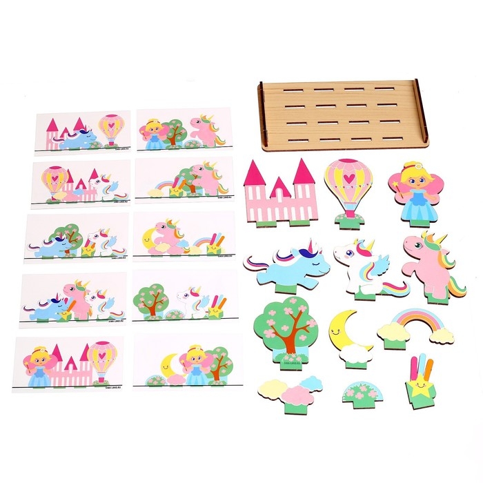 Головоломка. Повтори по образцу «Мир единорогов» Головоломка. Повтори по образцу «Мир единорогов»