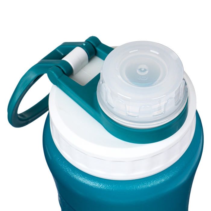 Бутылка для воды спортивная, 500 мл, 20.2 х 7.5 х 6.7 см, бирюзовая Бутылка для воды спортивная, 500 мл, 20.2 х 7.5 х 6.7 см, бирюзовая