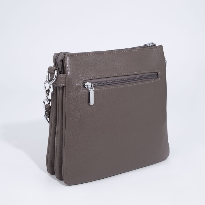 Сумка кросс-боди на молнии, цвет бронзовый Сумка кросс-боди на молнии, цвет бронзовый