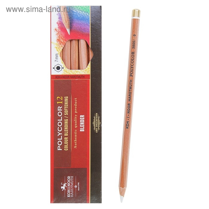 Карандаш-блендер 3.8 мм, Koh-I-Noor Polycolor 3800, L=175 мм Карандаш-блендер 3.8 мм, Koh-I-Noor Polycolor 3800, L=175 мм
