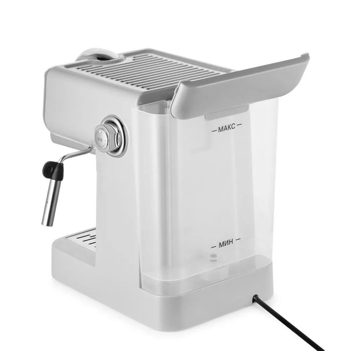 Кофеварка Kitfort КТ-7234, рожковая, 950 Вт, 1.5 л, капучинатор, серебристая Кофеварка Kitfort КТ-7234, рожковая, 950 Вт, 1.5 л, капучинатор, серебристая