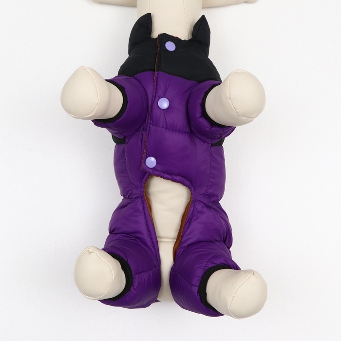 Комбинезон "Умка", размер 16 (ДС 36 см, ОГ 46 см, ОШ 35 см), чёрно-фиолетовый