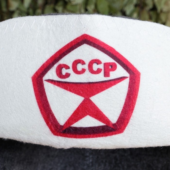 Шапка - ушанка для бани  Шапка - ушанка для бани "СССР"