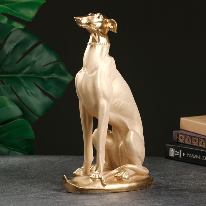 Фигура Фигура "Собака Лорд" слоновая кость, 35х20х15см