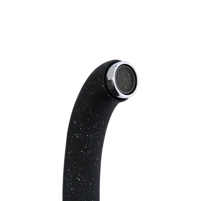 Смеситель для кухни Accoona A4040F, однорычажный, с гайкой, черный Смеситель для кухни Accoona A4040F, однорычажный, с гайкой, черный