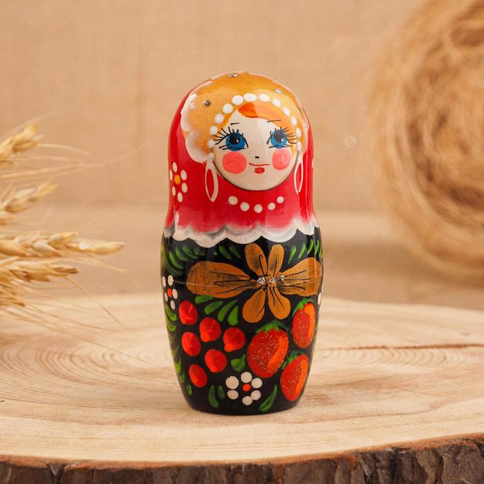Матрёшка «Полянка»,  красный платок, 7 кукольная, 22 см Матрёшка «Полянка»,  красный платок, 7 кукольная, 22 см