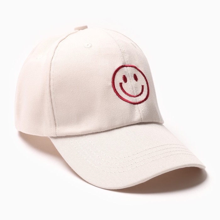 Кепка женская MINAKU Кепка женская MINAKU "Smile", цвет бежевый, размер 56-58 7314556