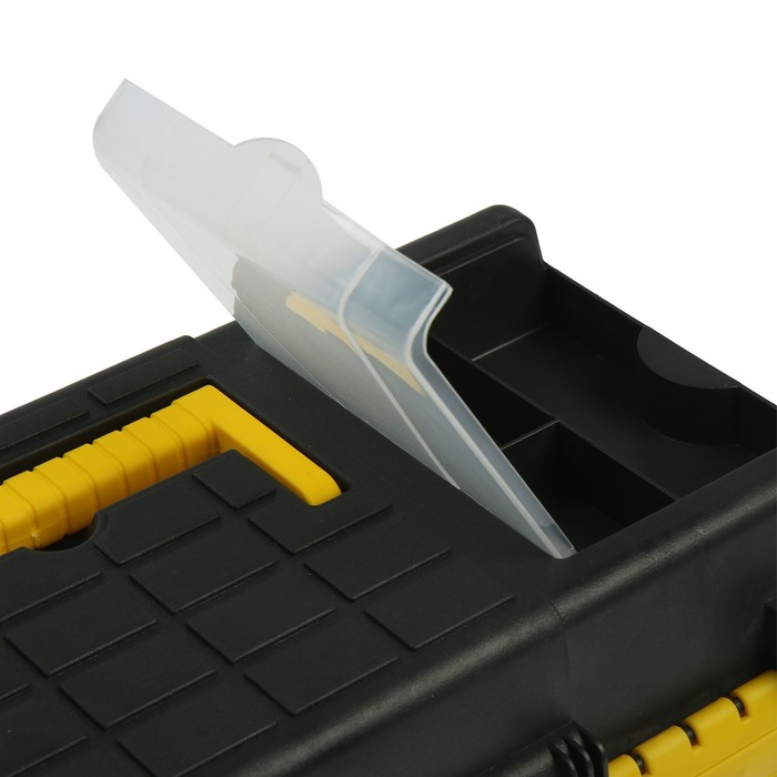 Ящик для инструмента ТУНДРА, 19 Ящик для инструмента ТУНДРА, 19", 490 х 245 х 215 мм, пластиковый, лоток, два органайзера