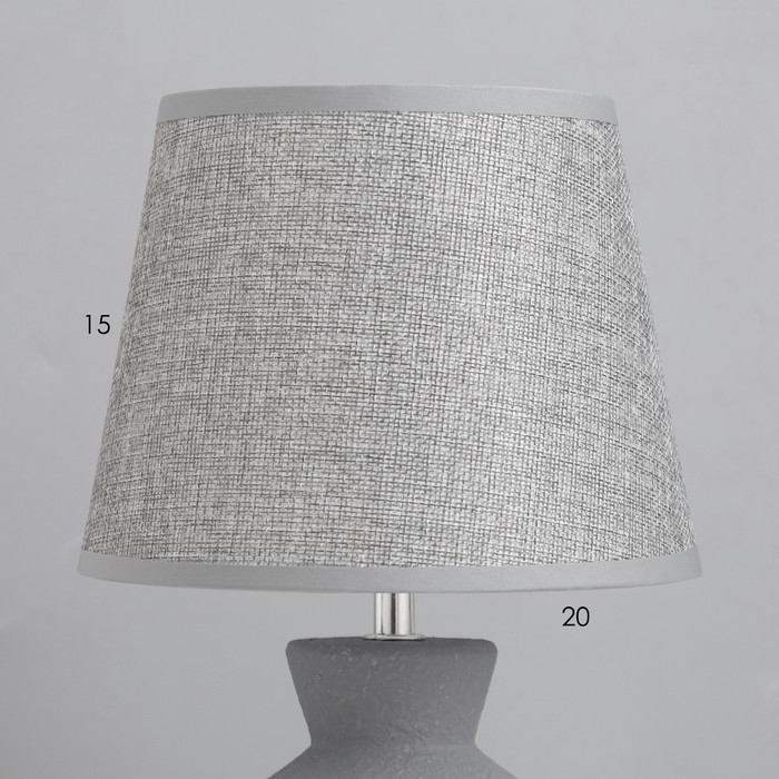 Лампа настольная Лампа настольная "Джу" 1х40Вт Е14 серый 22х22х37см