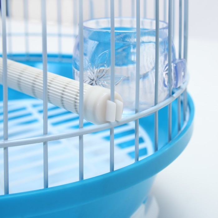 Клетка для птиц круглая укомплектованная Bd-4/2, 23,5 х 33 см, голубая Клетка для птиц круглая укомплектованная Bd-4/2, 23,5 х 33 см, голубая