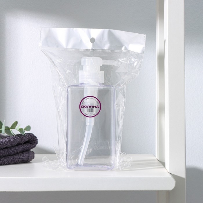 Дозатор для жидкого мыла Доляна, 700 мл, 6,5×20 см, цвет прозрачный Дозатор для жидкого мыла Доляна, 700 мл, 6,5×20 см, цвет прозрачный