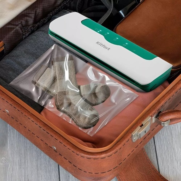 Вакууматор Kitfort KT-1536-2, 120 Вт, л/мин, бело-зелёный