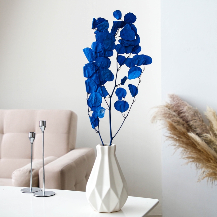 Сухоцвет персикого дерева, 50 г, длина — 70 см, цвет синий Сухоцвет персикого дерева, 50 г, длина — 70 см, цвет синий