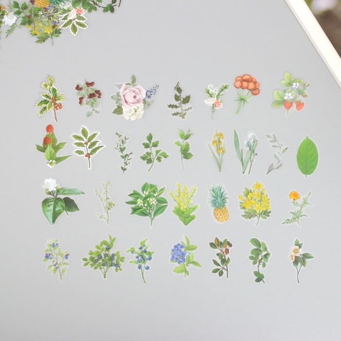 Наклейки для творчества пластик PVC Наклейки для творчества пластик PVC "Воспоминания о путешествии" набор 60 шт 10х14 см