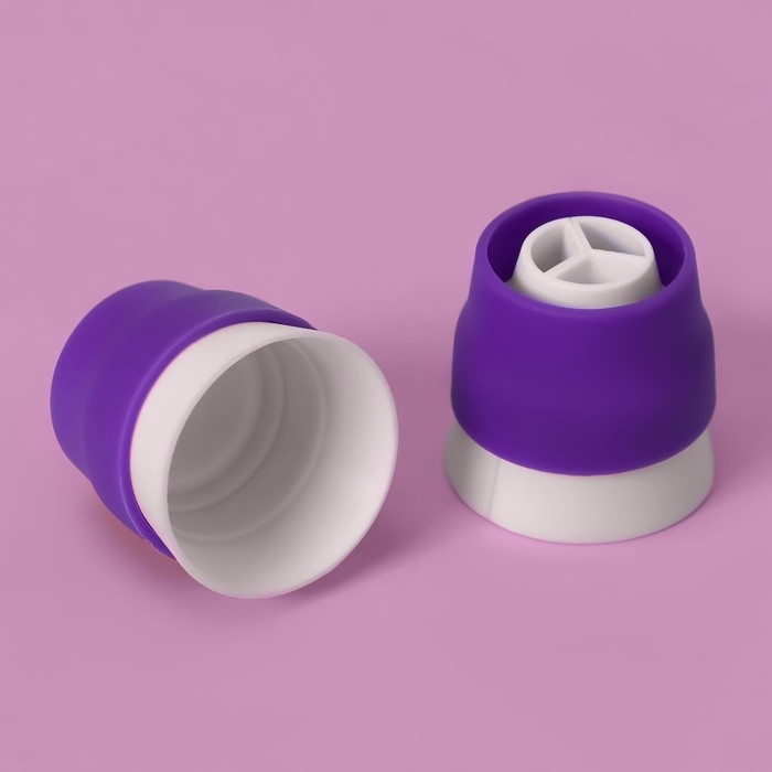 Набор насадок кондитерских Доляна, 8 насадок (d=3,5 см), 2 адаптера