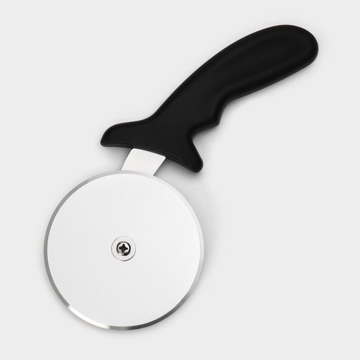 Нож для пиццы и теста Доляна, d=10 см, толщина лезвия 1 мм, цвет чёрный Нож для пиццы и теста Доляна, d=10 см, толщина лезвия 1 мм, цвет чёрный