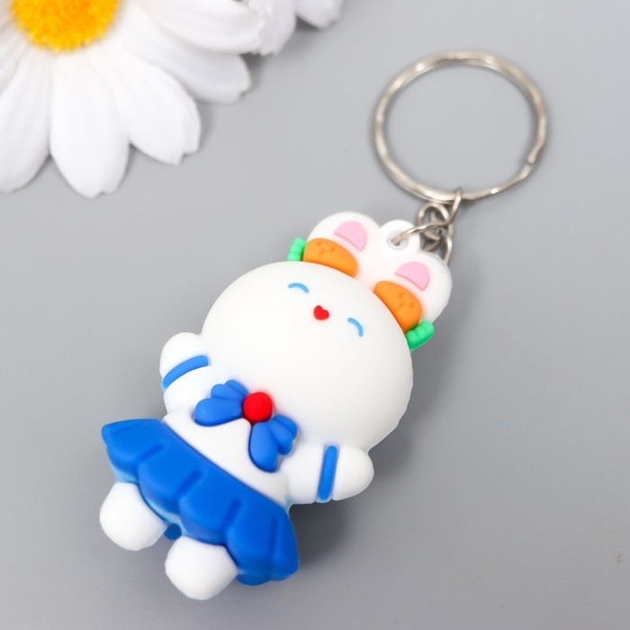 Брелок резина Брелок резина "Зайчик в синем костюмчике" МИКС 2,3х3,2х5 см