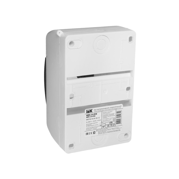 Бокс IEK КМПн 2/4, 4 модуля, IP30, прозрачная крышка, пластик Бокс IEK КМПн 2/4, 4 модуля, IP30, прозрачная крышка, пластик