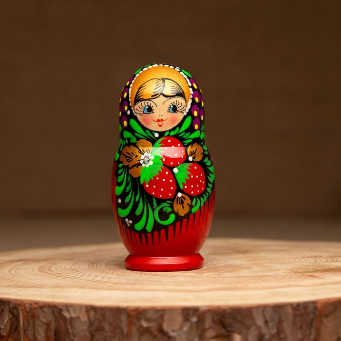 Матрешка  Матрешка "Платочек", 5-кукольная, 10-13 см, ручная роспись