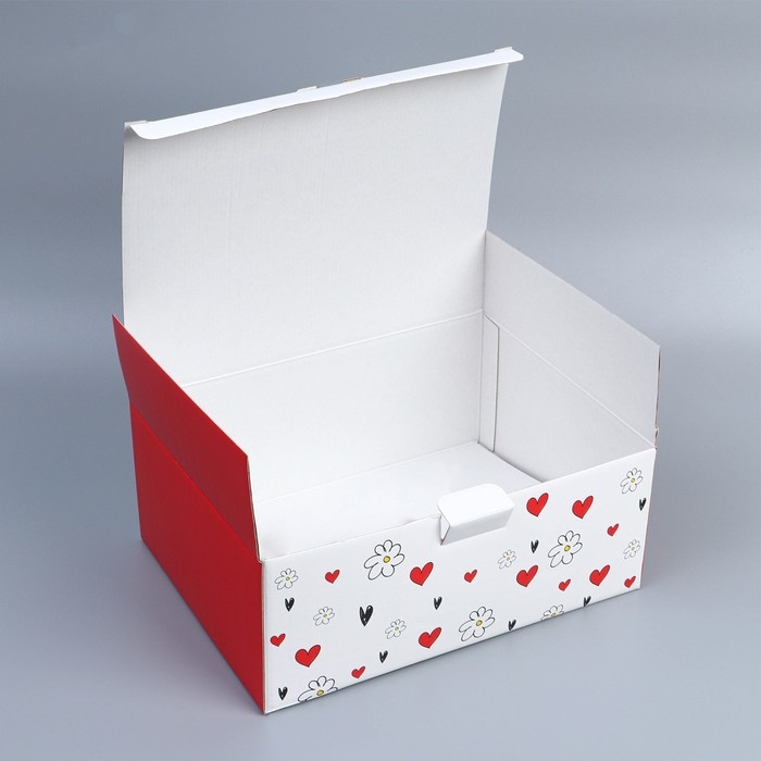 Коробка подарочная сборная, упаковка, «Люблю», 30 х 23 х 12 см Коробка подарочная сборная, упаковка, «Люблю», 30 х 23 х 12 см