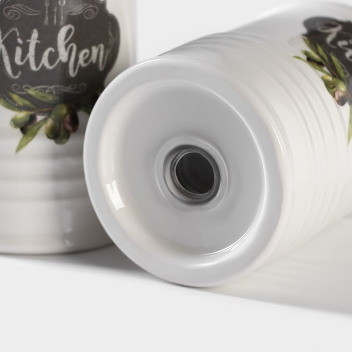 Набор для специй Доляна «Гурман», 2 предмета: солонка, перечница, 120 мл Набор для специй Доляна «Гурман», 2 предмета: солонка, перечница, 120 мл