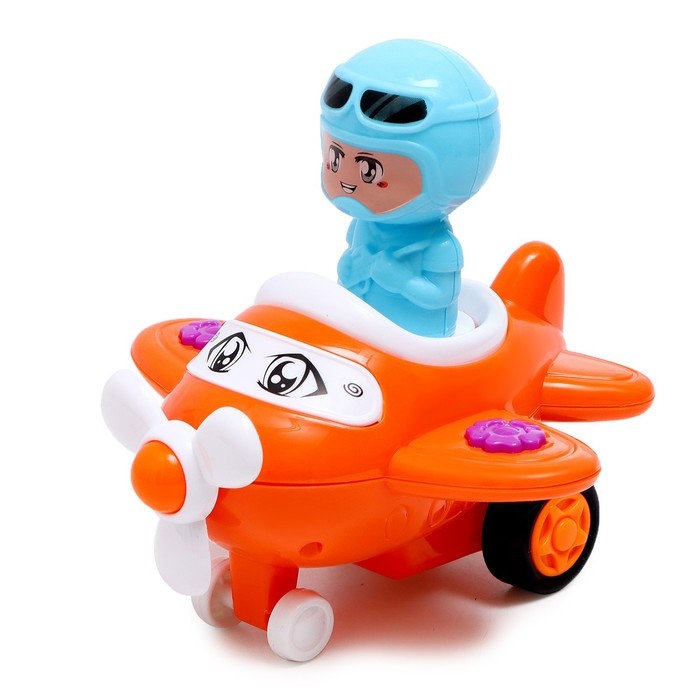 Самолет инерционный «Лайнер», работает от нажатия, МИКС Самолет инерционный «Лайнер», работает от нажатия, МИКС