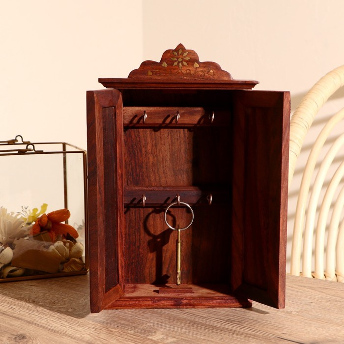 Ключница с инкрустацией Ключница с инкрустацией "Лиана" дерево 29,5*16,5*6 см