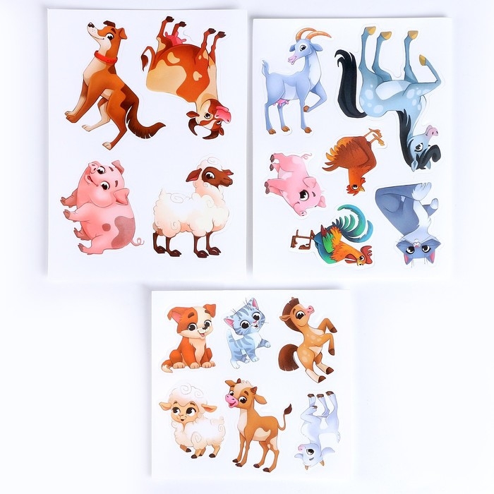 Развивающая игра на липучках «Изучаем животных. Ферма или деревня» Развивающая игра на липучках «Изучаем животных. Ферма или деревня»