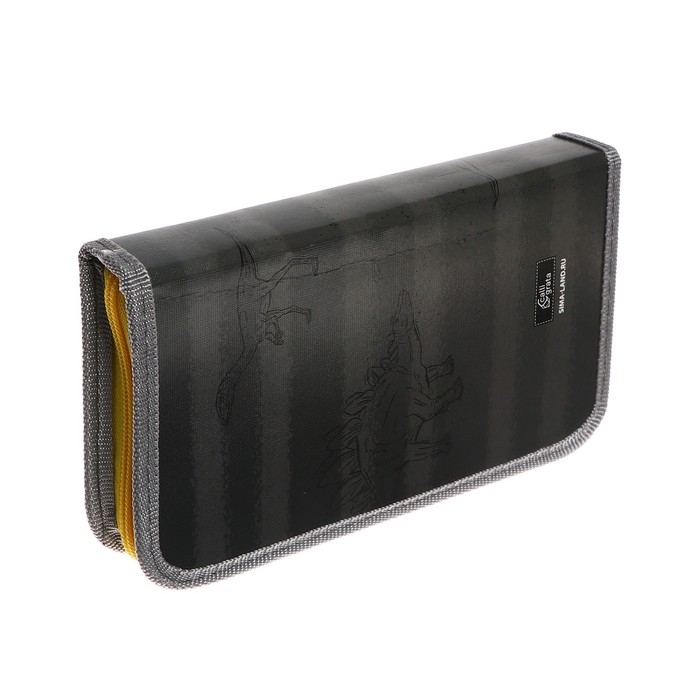 Пенал 1 секция, 115 х 205 мм, с наполнением 16 предметов, Calligrata Пенал 1 секция, 115 х 205 мм, с наполнением 16 предметов, Calligrata "Динозавр" ламинированный картон, 30П26/set