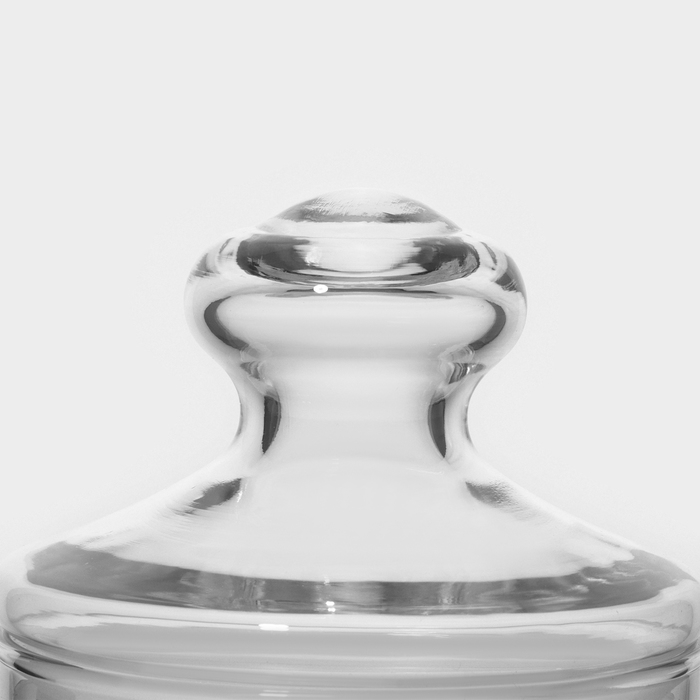 Банка для сыпучих продуктов стеклянная Cesni, 420 мл, цвет прозрачный