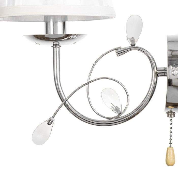 Бра "Венеция" 1x40Вт E14 хром 27х28 см.